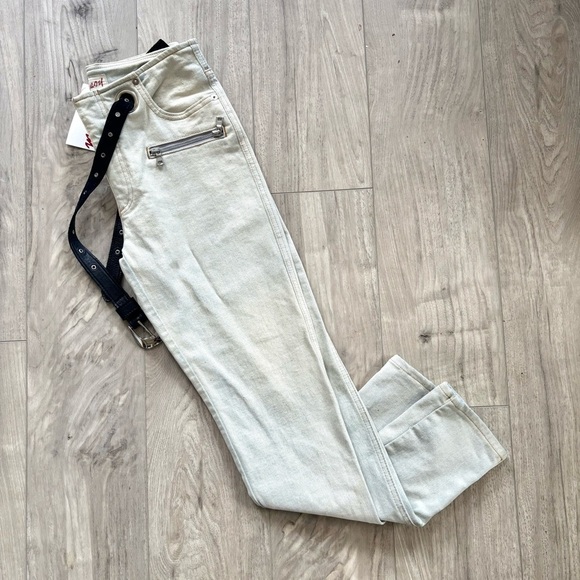 NWT Miaou Roxi Acid Wash With Devin Belt - Picture 3 of 16